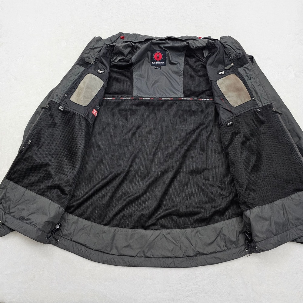 SCOTTEVEST Windbreaker Jacket Mens M Gray Multi-Pocket Techwear Gorpcore TEC - Picture 3 of 14